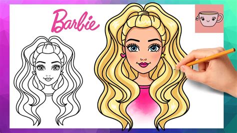 easy how to draw barbie|barbie drawing tutorial.